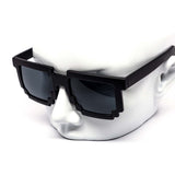 12 Pack: All-black Digital Craft Pixel Wholesale Sunglasses