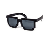 12 Pack: All-black Digital Craft Pixel Wholesale Sunglasses