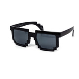12 Pack: All-black Digital Craft Pixel Wholesale Sunglasses