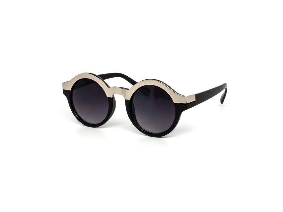 12 Pack: High Fashion Circle Eyebrow Gradient Wholesale Sunglasses