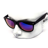 12 Pack: Maddox All-black Soft Touch Burnt Mirror Wholesale Sunglasses