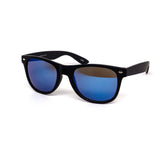 12 Pack: Maddox All-black Soft Touch Burnt Mirror Wholesale Sunglasses