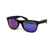 12 Pack: Maddox All-black Soft Touch Burnt Mirror Wholesale Sunglasses