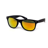 12 Pack: Maddox All-black Soft Touch Burnt Mirror Wholesale Sunglasses