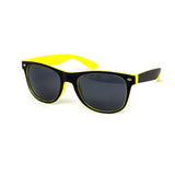 12 Pack: All-black Maddox Two-tone Neon Wholesale Sunglasses