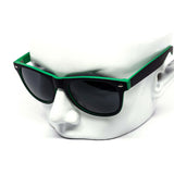 12 Pack: All-black Maddox Two-tone Neon Wholesale Sunglasses