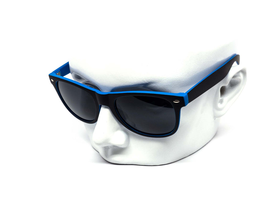 12 Pack: All-black Maddox Two-tone Neon Wholesale Sunglasses