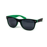 12 Pack: All-black Maddox Two-tone Neon Wholesale Sunglasses