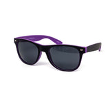 12 Pack: All-black Maddox Two-tone Neon Wholesale Sunglasses
