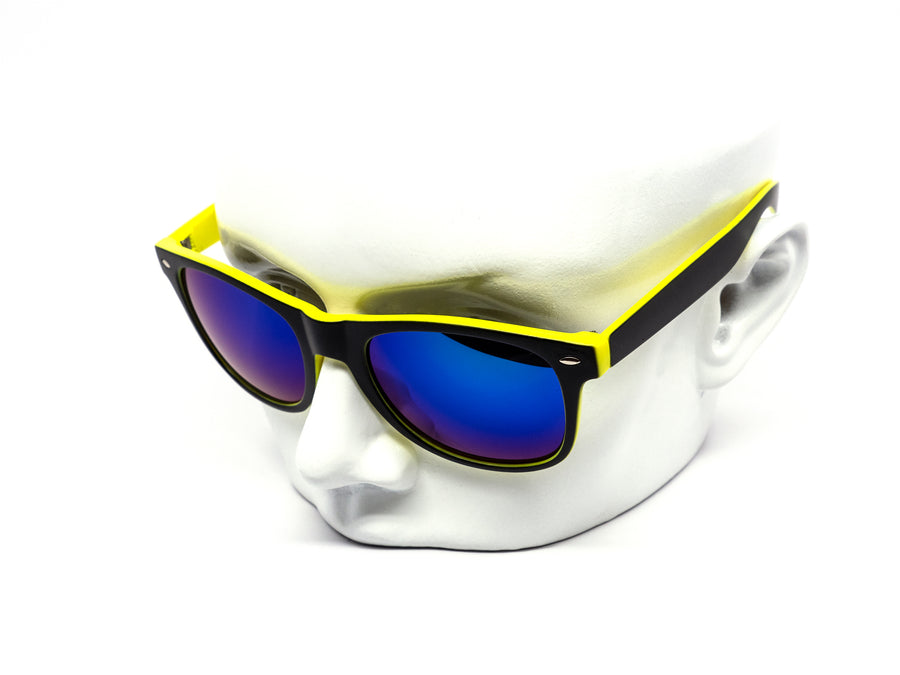 12 Pack: Fairway Soft-touch Neon Mirror Wholesale Sunglasses