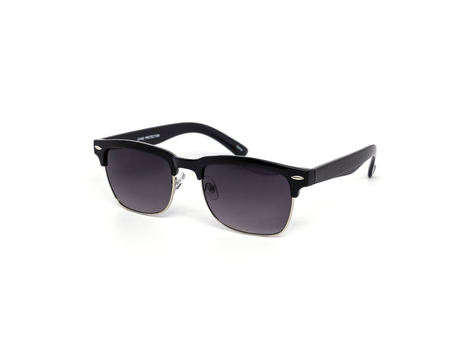 12 Pack: Classic Clubber Rectangular Wholesale Sunglasses