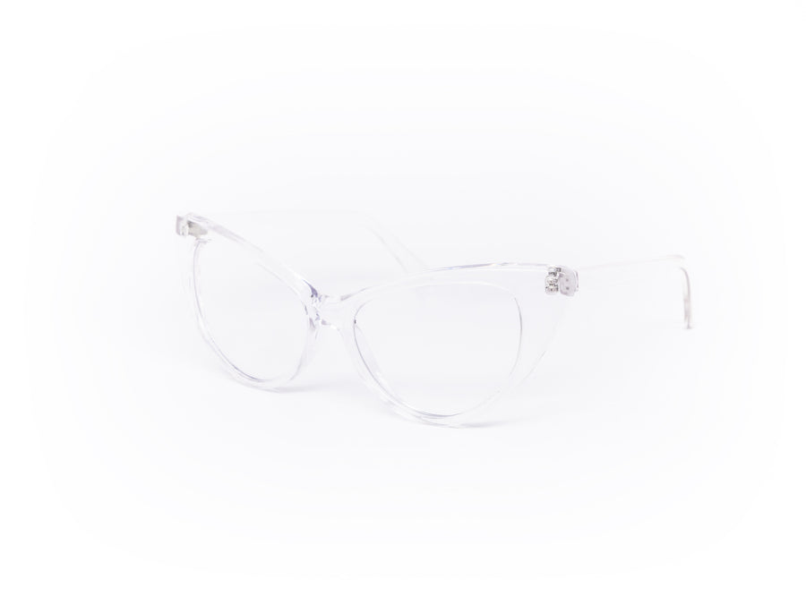 12 Pack: Classic Super Cateye Clear Wholesale Glasses