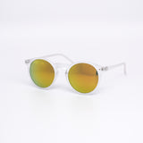 12 Pack: Trendy Circle Acetate Frost Mirror Wholesale Sunglasses