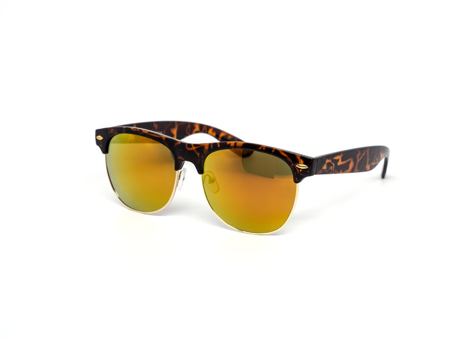 12 Pack: Oversized Clubber Color Mirror Wholesale Sunglasses