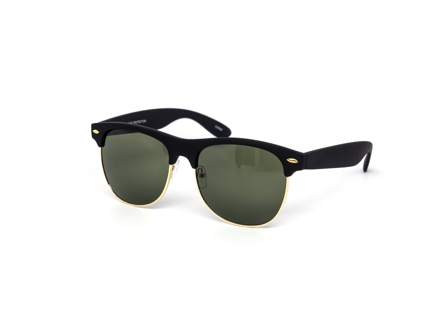 12 Pack: Classic Clubber Soft Touch Matte Finish Wholesale Sunglasses