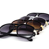 12 Pack: Retro Big Boss Aviator Gradient Wholesale Sunglasses