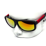 12 Pack: Active Sports Matte Black Mirror Thick Wholesale Sunglasses