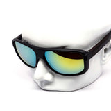12 Pack: Active Sports Matte Black Mirror Thick Wholesale Sunglasses