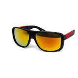 12 Pack: Active Sports Matte Black Mirror Thick Wholesale Sunglasses