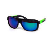 12 Pack: Active Sports Matte Black Mirror Thick Wholesale Sunglasses