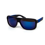 12 Pack: Active Sports Matte Black Mirror Thick Wholesale Sunglasses