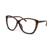12 Pack: Oversized Round Cateye Clear Wholesale Glasses