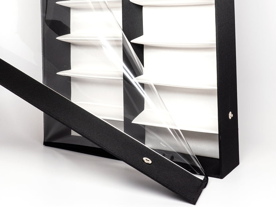 Sunglasses display tray with cover - 16 slot