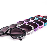 12 Pack: Kids Cute Dotty Hearty Wholesale Sunglasses