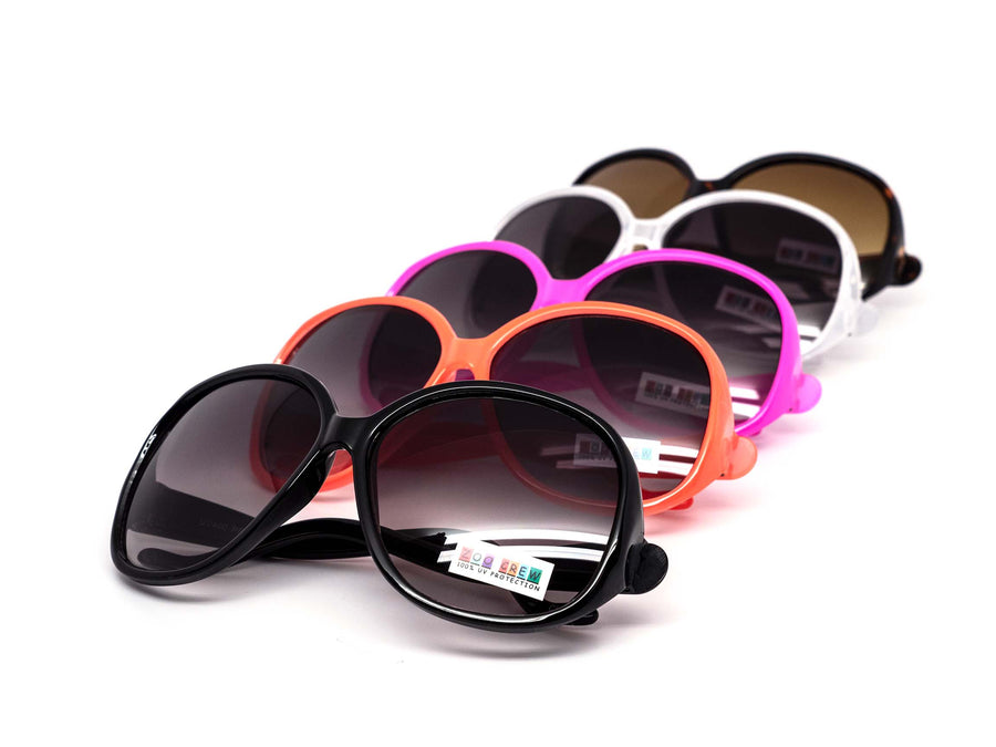 12 Pack: Kids Oversized Squiggly Shades Wholesale Sunglasses