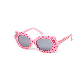 12 Pack: Kids Polkadot Double Ribbon Wholesale Sunglasses