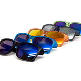 12 Pack: Kids Matte Color Mirror Lifestyle Wholesale Sunglasses