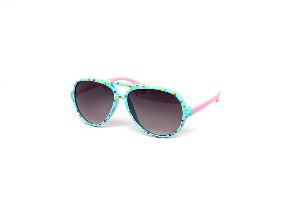 12 Pack: Kids Party Splash Gradient Aviator Wholesale Sunglasses