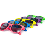 12 Pack: Kids Way Neon Soft Wholesale Sunglasses