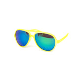 12 Pack: Kids Frosty Neon Mirror Aviator Wholesale Sunglasses