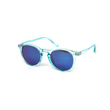 12 Pack: Kids Minimalist Frosty Round Color Mirror Wholesale Sunglasses