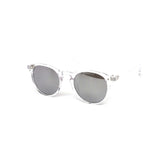 12 Pack: Kids Minimalist Frosty Round Color Mirror Wholesale Sunglasses