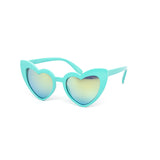 12 Pack: Kids Heart Color Mirror Wholesale Sunglasses
