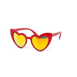 12 Pack: Kids Heart Color Mirror Wholesale Sunglasses