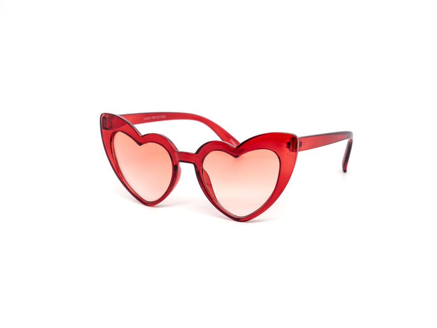 12 Pack: Kids Heart Color Acrylic Wholesale Sunglasses