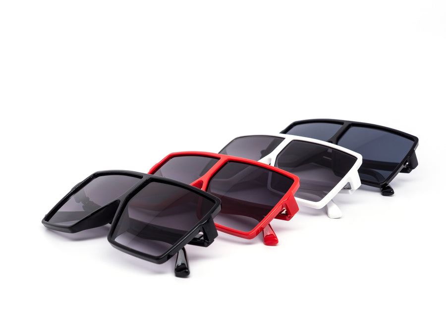 12 Pack: Kids Square Oversize Wholesale Sunglasses