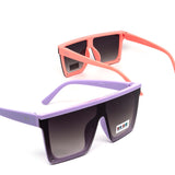 12 Pack: Kids Oversized Gradient Shield Wholesale Sunglasses