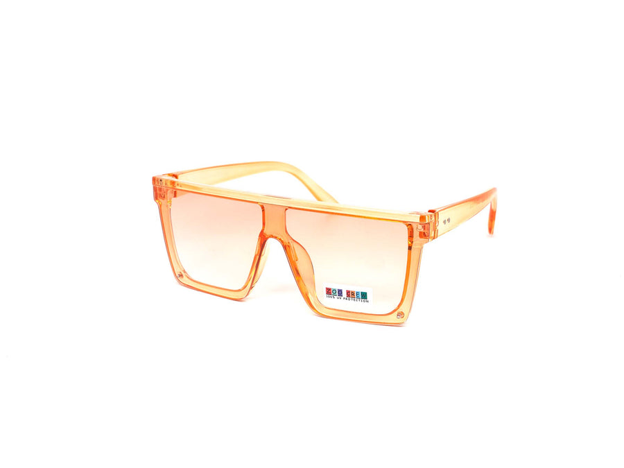 12 Pack: Kids Oversized Crystal Color Shield Wholesale Sunglasses