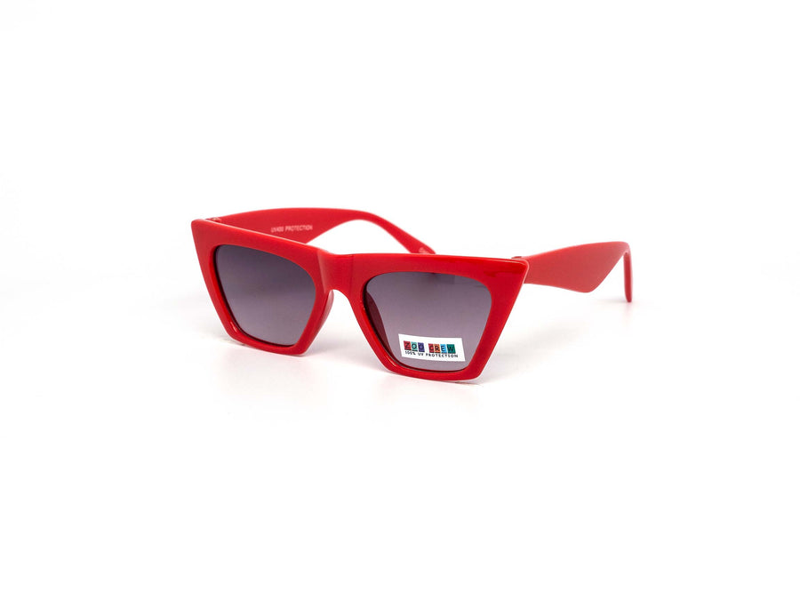 12 Pack: Kids Super Trendy Straight Cat Eye Wholesale Sunglasses