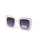 12 Pack: Kids Square Rhinestone Wholesale Sunglasses