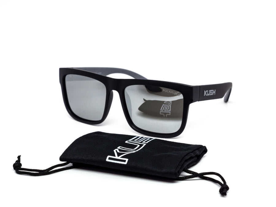 12 Pack: Polarized Kush Mirror Thick Wholesale Sunglasses with Pouch