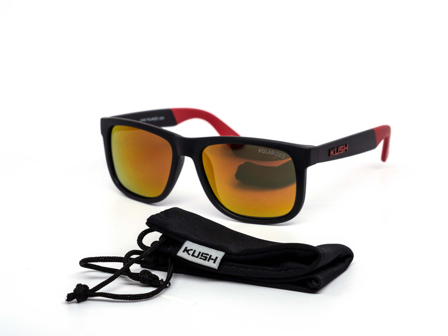 12 Pack: Polarized Kush Mirror Wholesale Sunglasses with Pouch