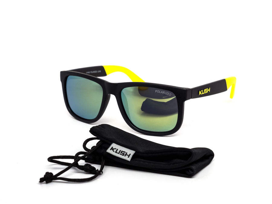 12 Pack: Polarized Kush Mirror Wholesale Sunglasses with Pouch