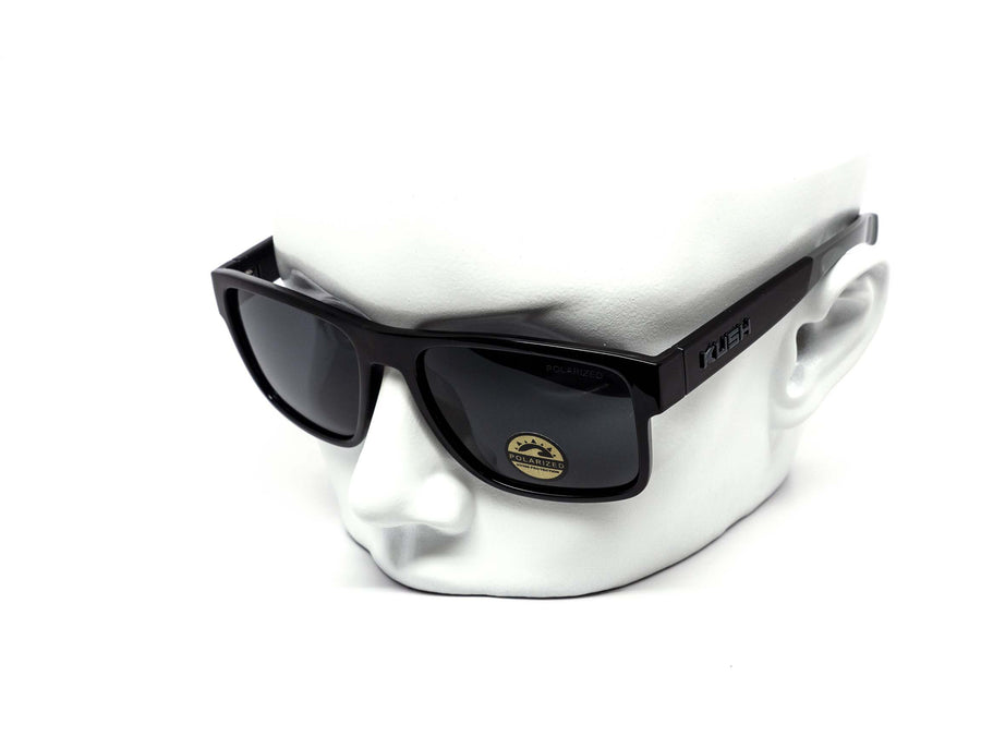 12 Pack: Polarized Kush Square Dark Wholesale Sunglasses with Pouch