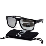 12 Pack: Polarized Kush Square Mirror Wholesale Sunglasses with Pouch