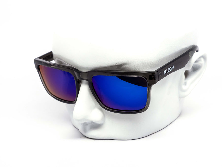 12 Pack: Polarized Kush Crystal Grey Wholesale Sunglasses